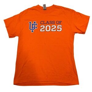 Gildan UF Class of‎ 2025 T-Shirt College University Orange Men's Size Medium